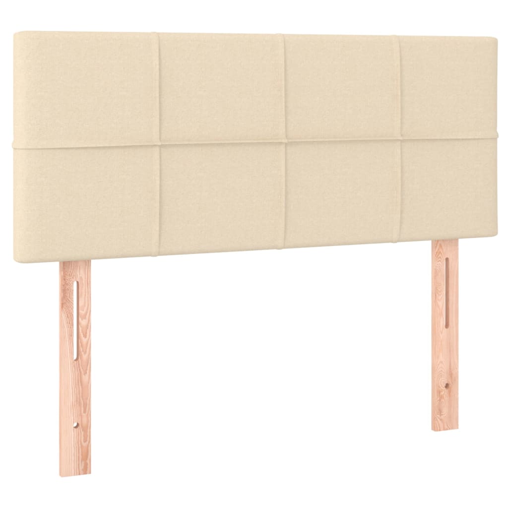 Tăblie de pat, crem, 90x5x78/88 cm, textil GartenMobel Dekor