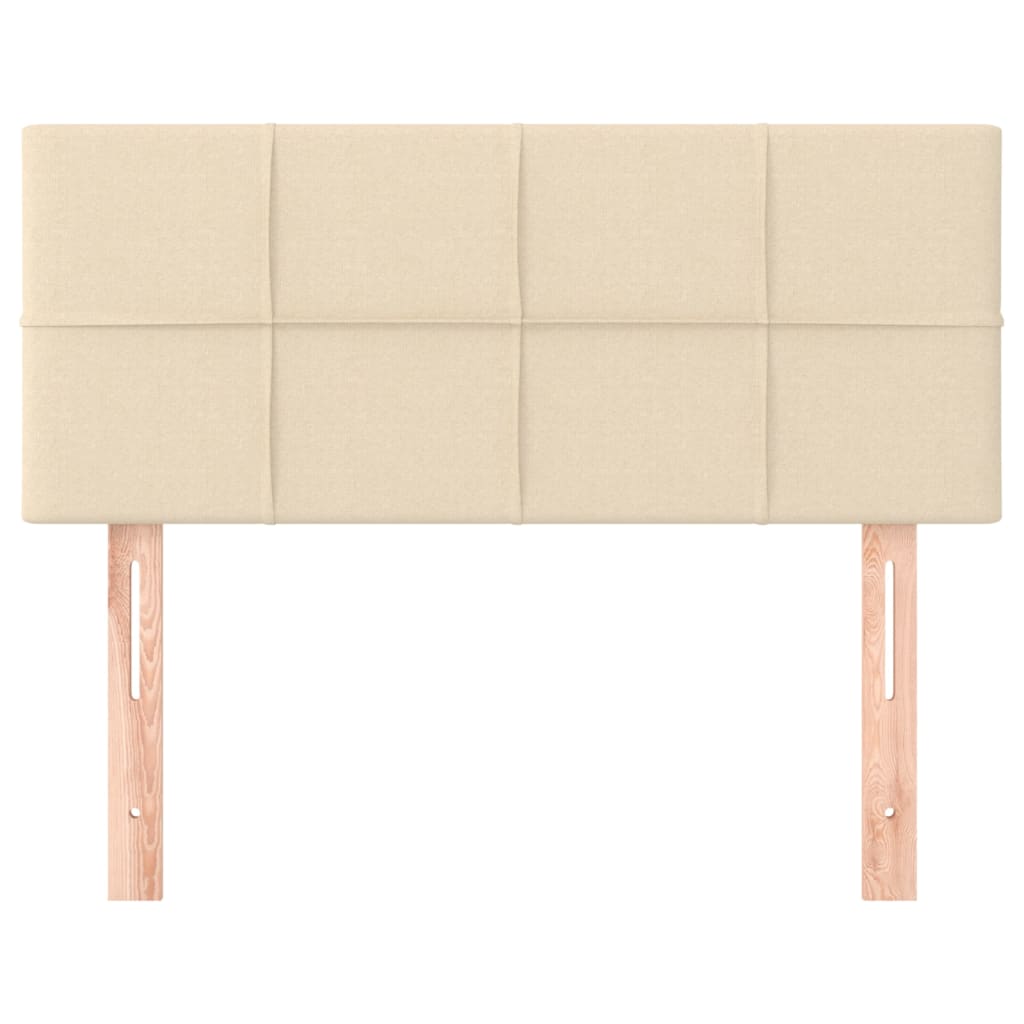 Tăblie de pat, crem, 90x5x78/88 cm, textil GartenMobel Dekor