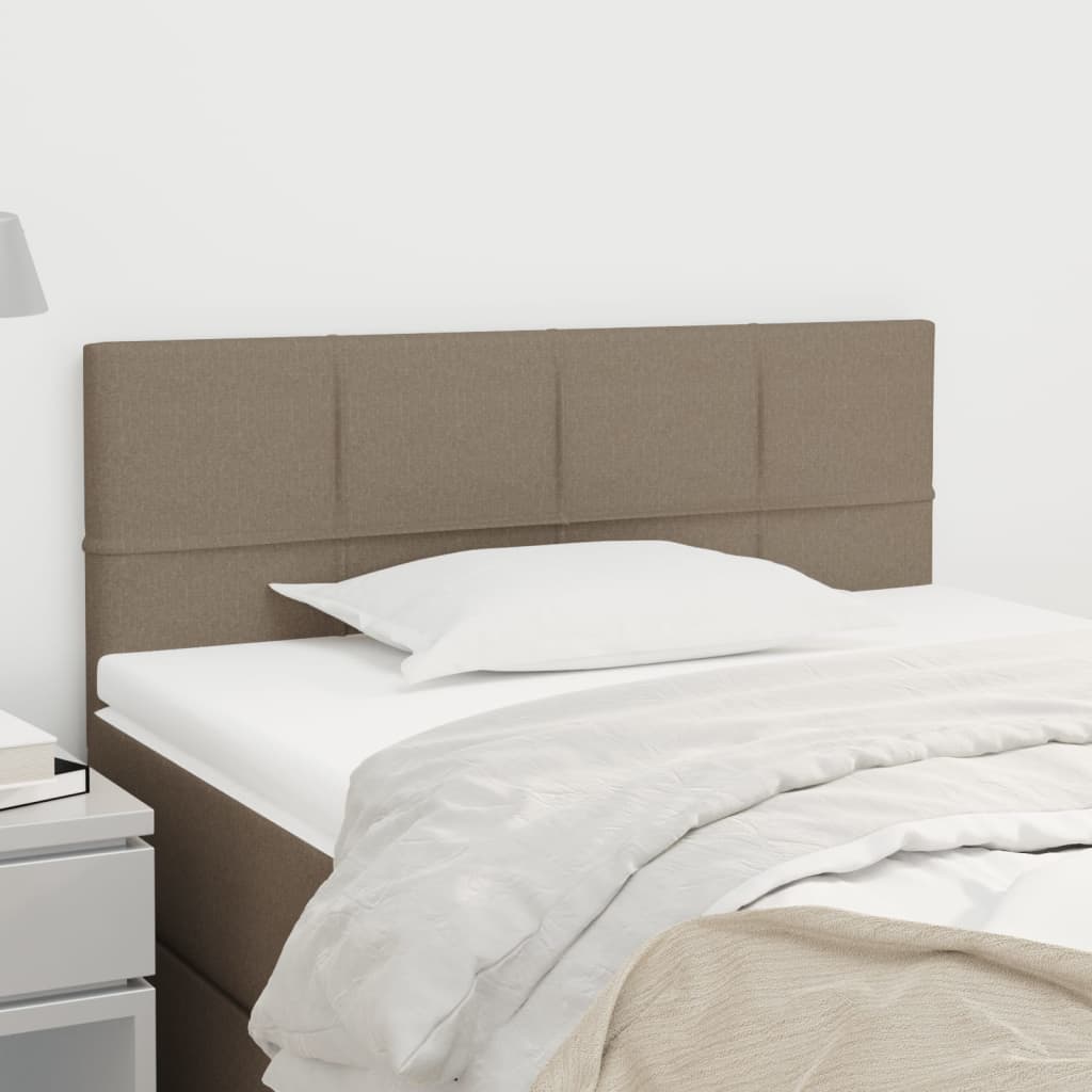 Tăblie de pat, gri taupe, 90x5x78/88 cm, textil GartenMobel Dekor