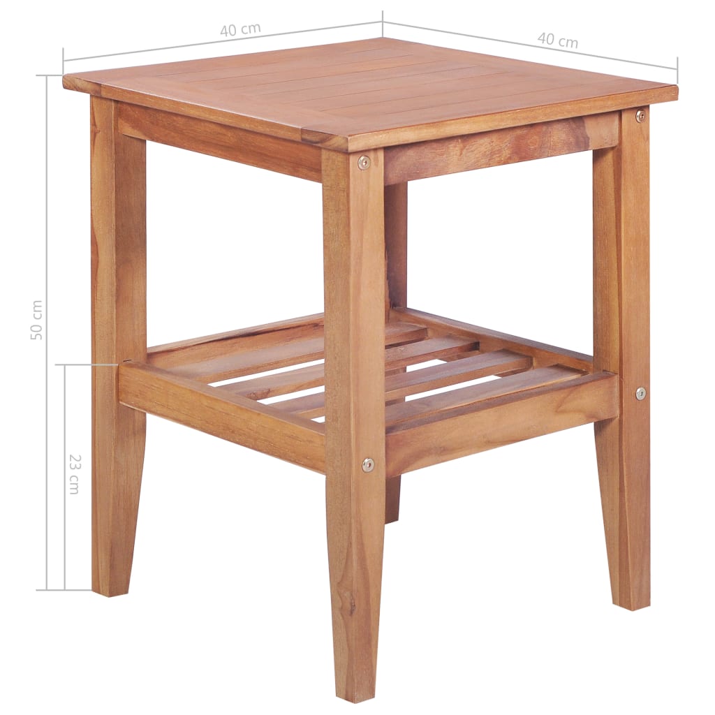 Set mobilier de bistro, 3 piese, lemn masiv de tec GartenMobel Dekor