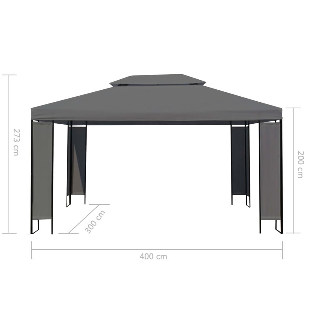 Pavilion, antracit, 300 x 400 cm GartenMobel Dekor