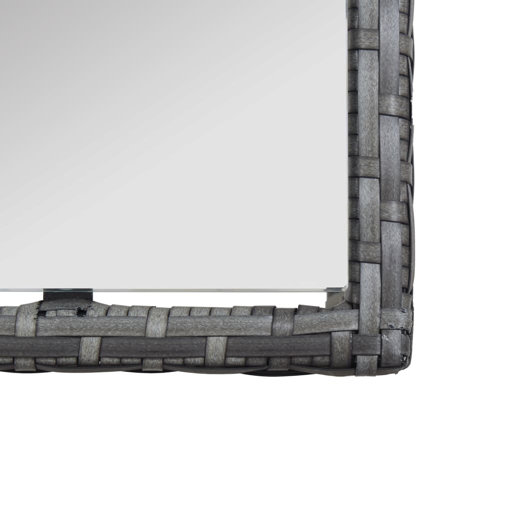 Set mobilier de grădină cu perne, 4 piese, antracit, poliratan GartenMobel Dekor