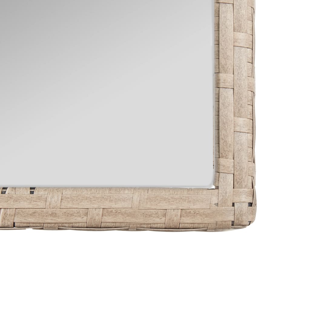 Set mobilier de grădină cu perne, 4 piese, bej, poliratan GartenMobel Dekor