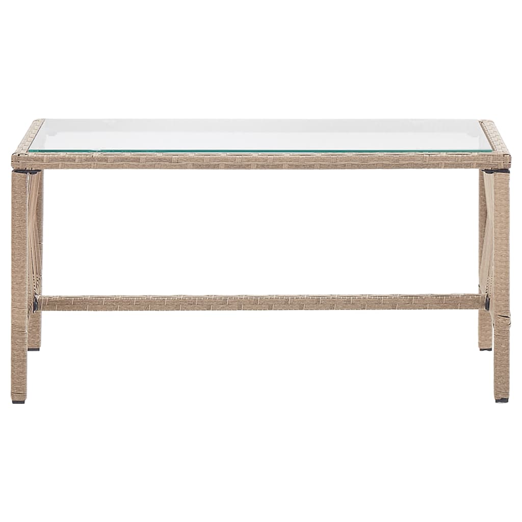 Set mobilier de grădină cu perne, 4 piese, bej, poliratan GartenMobel Dekor