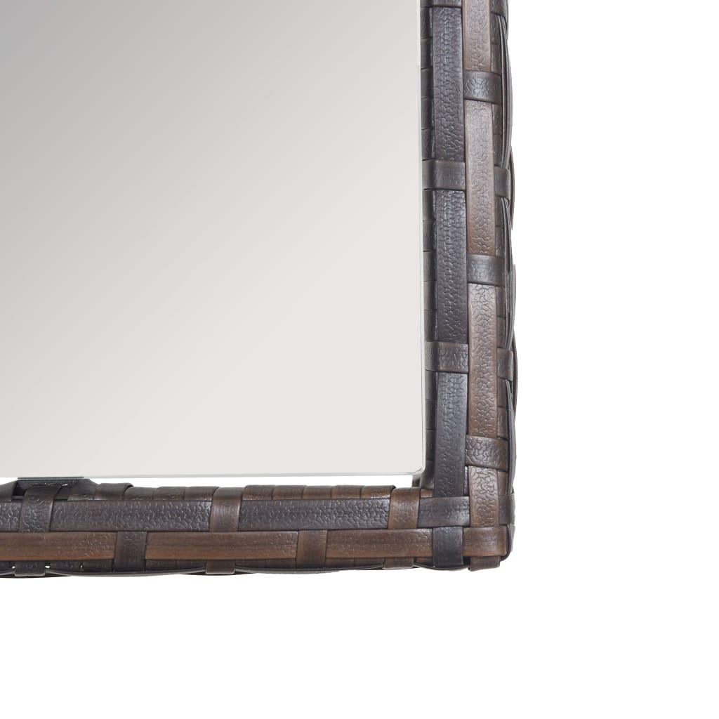 Set mobilier de grădină cu perne, 4 piese, maro, poliratan GartenMobel Dekor