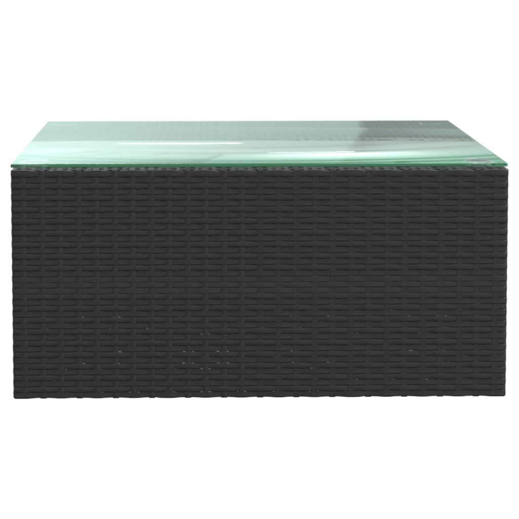 Set mobilier de grădină cu perne, 5 piese, negru, poliratan GartenMobel Dekor