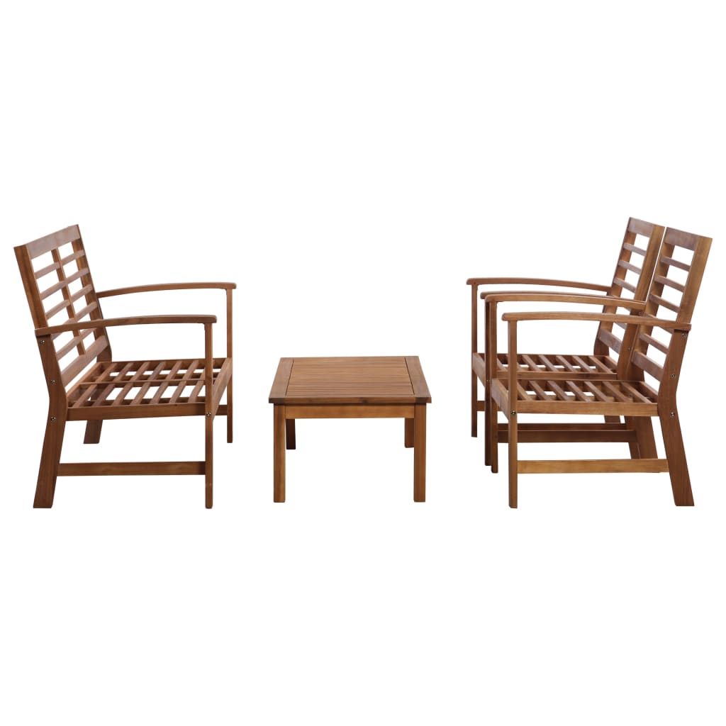 Set mobilier de grădină, 4 piese, lemn masiv de acacia  GartenMobel Dekor