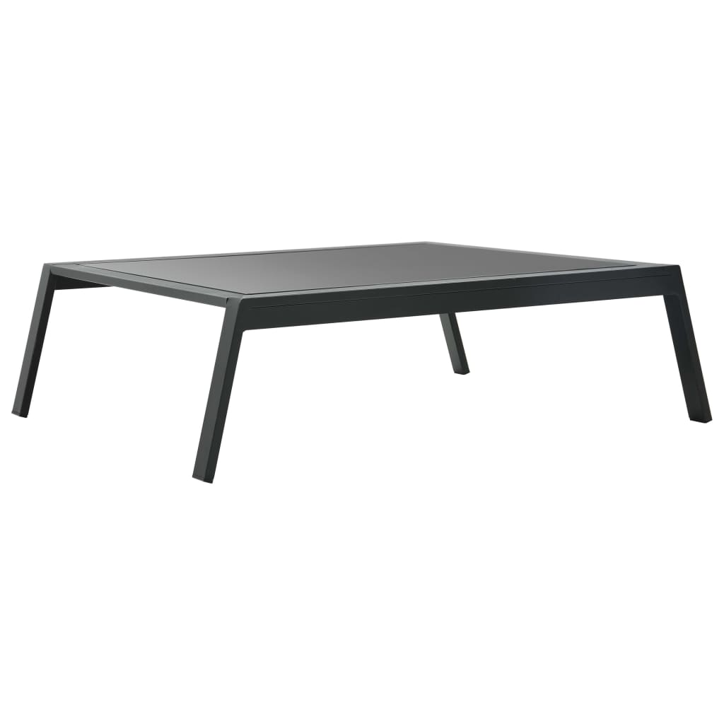 Set mobilier grădină cu perne, 4 piese, gri, închis aluminiu GartenMobel Dekor