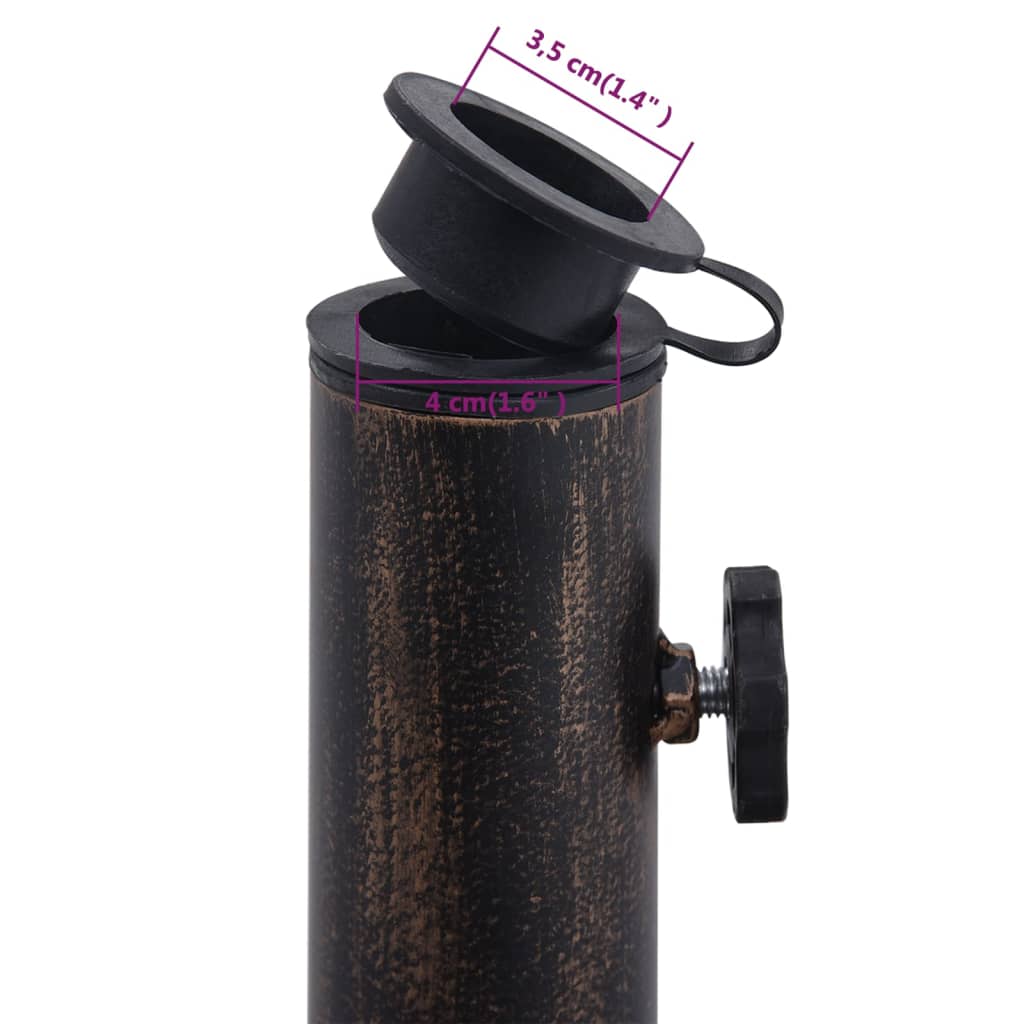 Suport de umbrelă, bronz, 12 kg, fontă, 48 cm GartenMobel Dekor