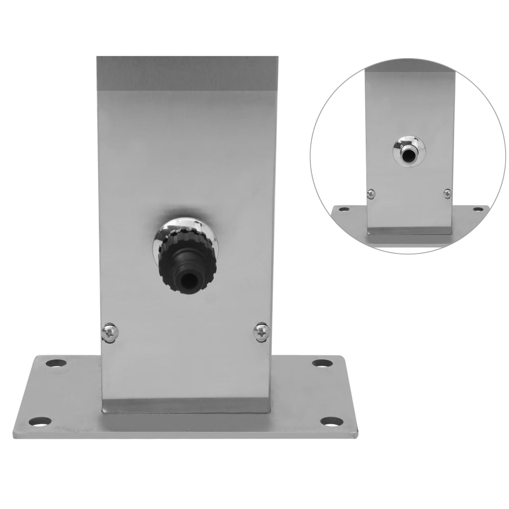 Duș de grădină, oțel inoxidabil, jeturi duble GartenMobel Dekor