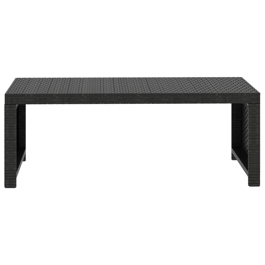 Set mobilier de grădină cu perne, 5 piese, negru, poliratan GartenMobel Dekor