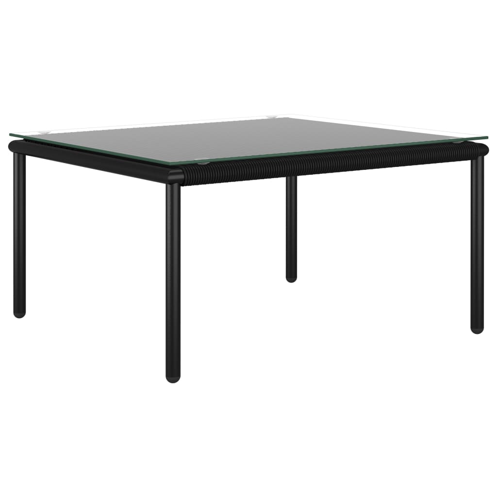 Set mobilier de grădină cu perne, 5 piese, negru, PVC GartenMobel Dekor