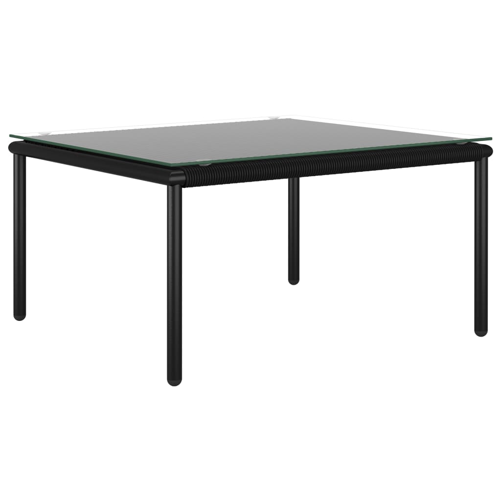 Set mobilier de grădină cu perne, 6 piese, negru, PVC GartenMobel Dekor