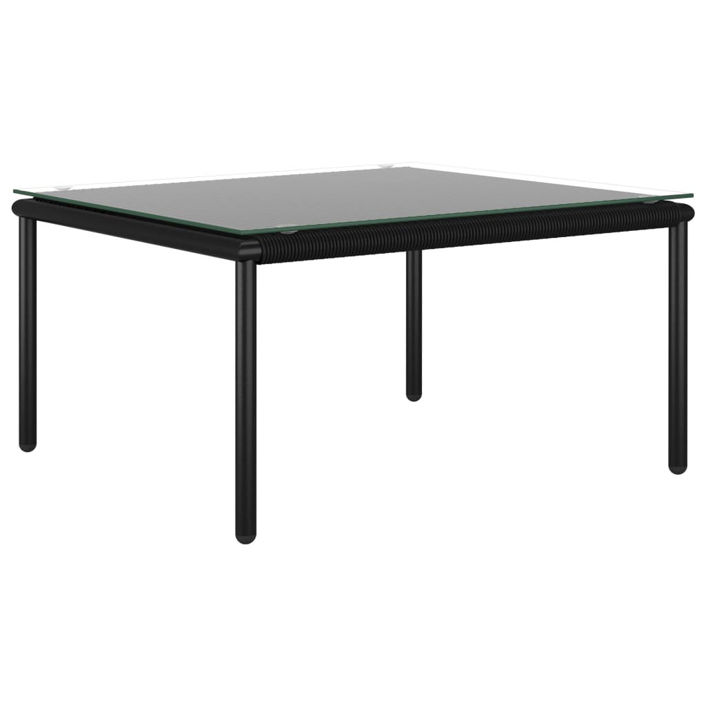 Set mobilier de grădină cu perne, 8 piese, negru, PVC GartenMobel Dekor