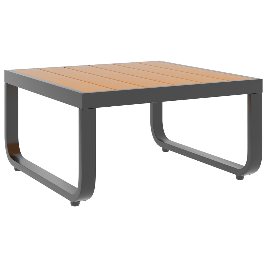 Set canapea de grădină colțar cu perne, 5 piese, aluminiu, WPC GartenMobel Dekor