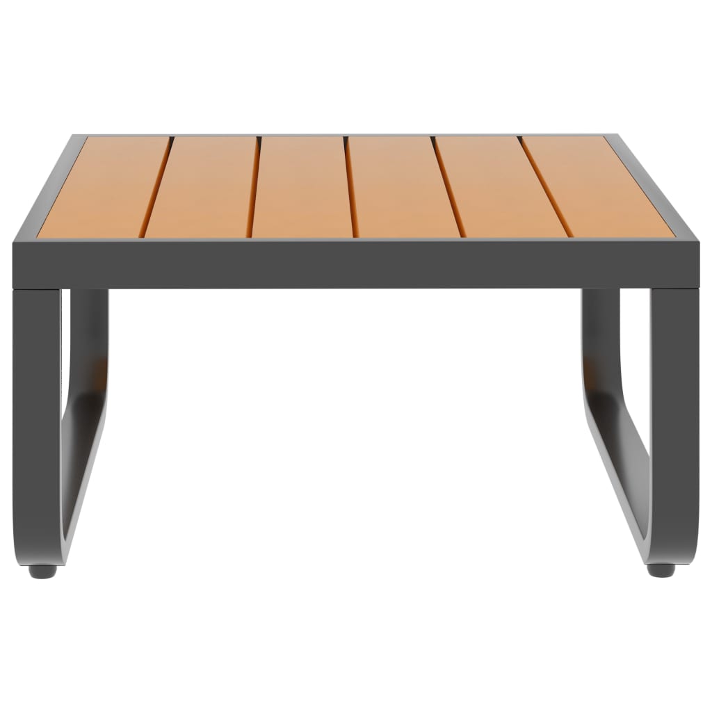 Set canapea de grădină colțar cu perne, 5 piese, aluminiu, WPC GartenMobel Dekor