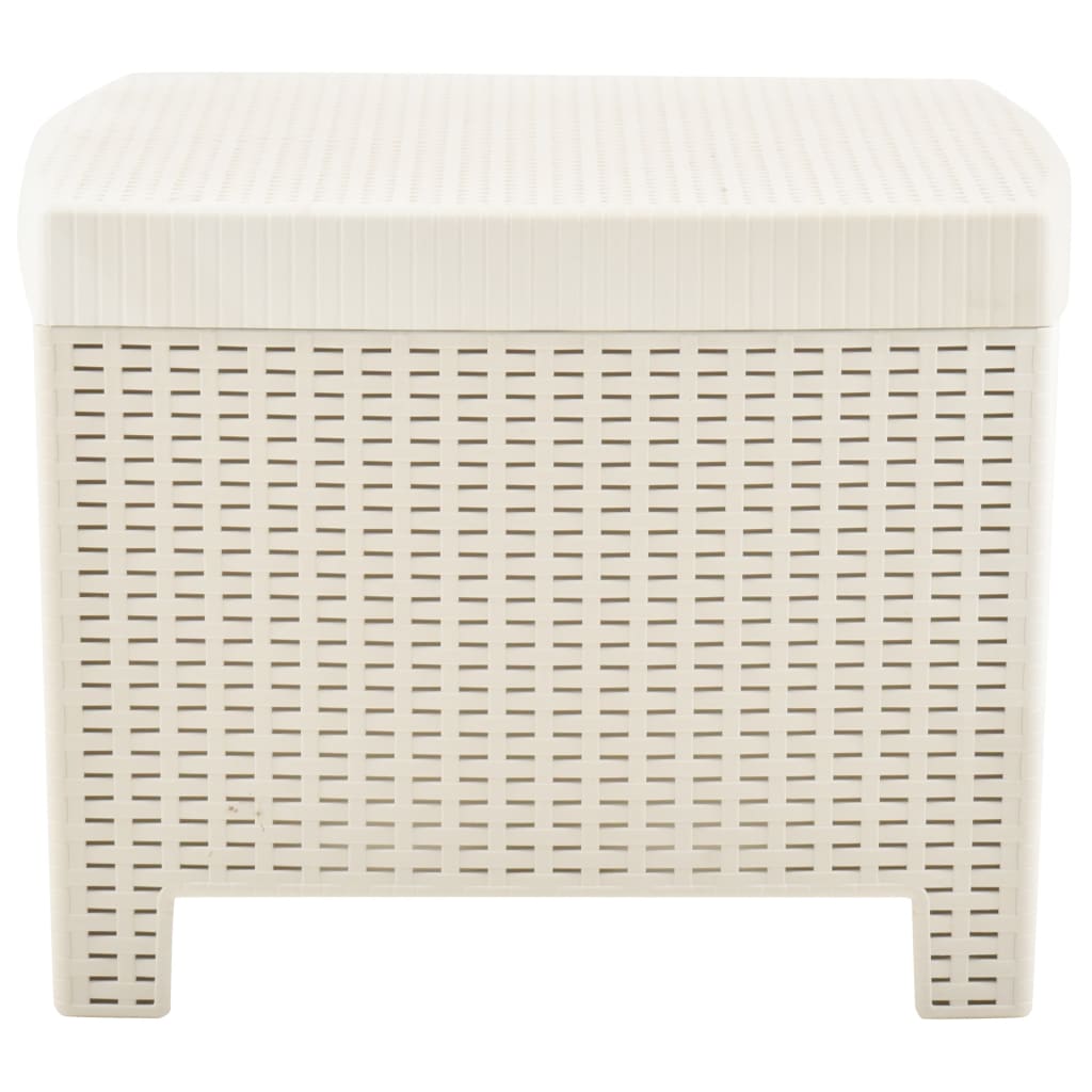 Set mobilier de grădină, 3 piese, alb, plastic GartenMobel Dekor