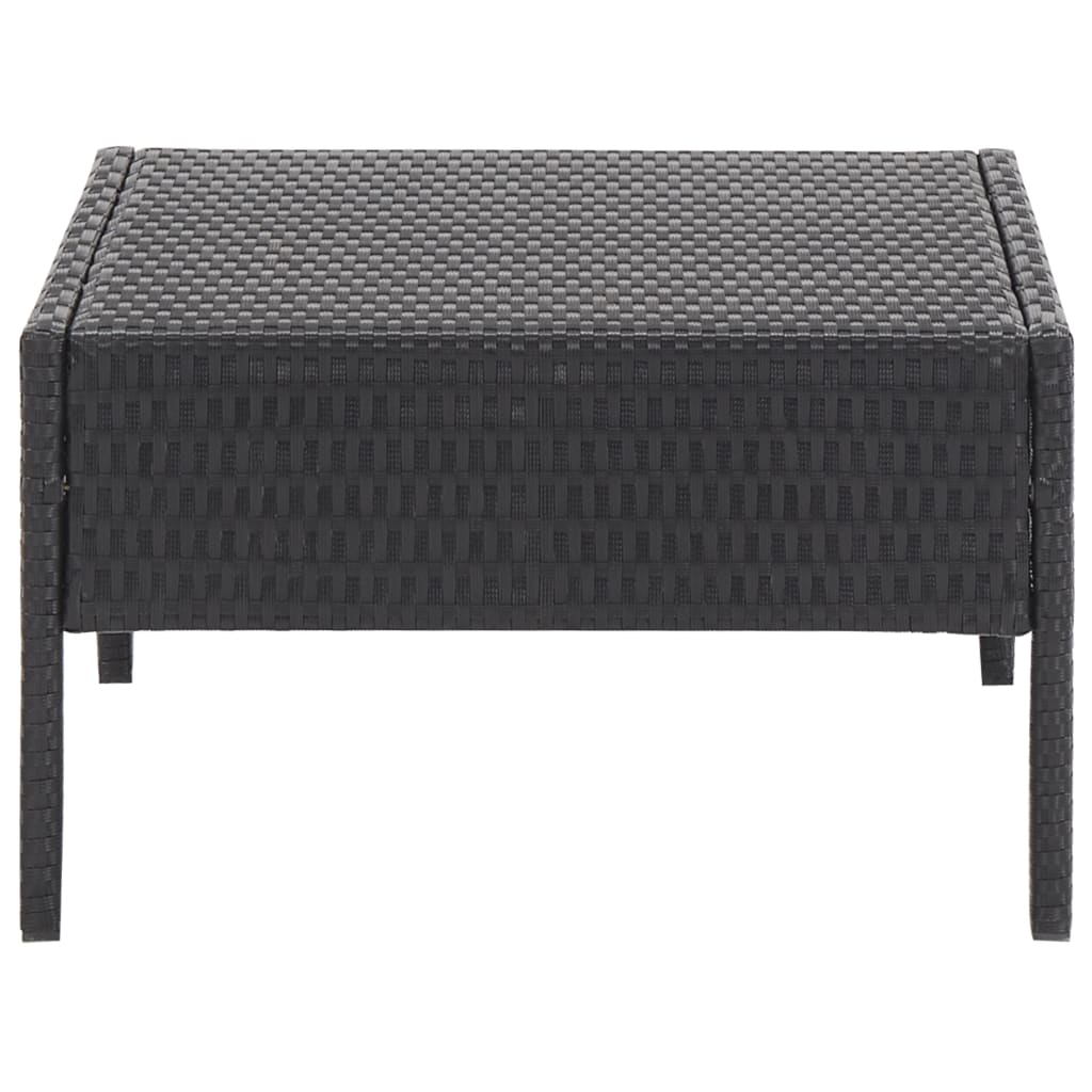 Set mobilier de grădină cu perne, 5 piese, negru, poliratan GartenMobel Dekor