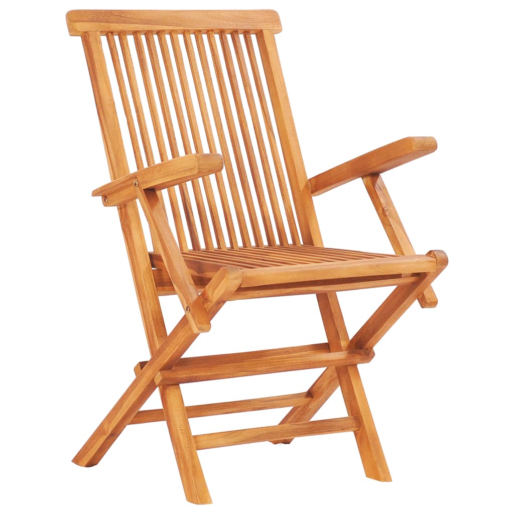 Set mobilier de exterior pliabil, 7 piese, lemn masiv de tec GartenMobel Dekor