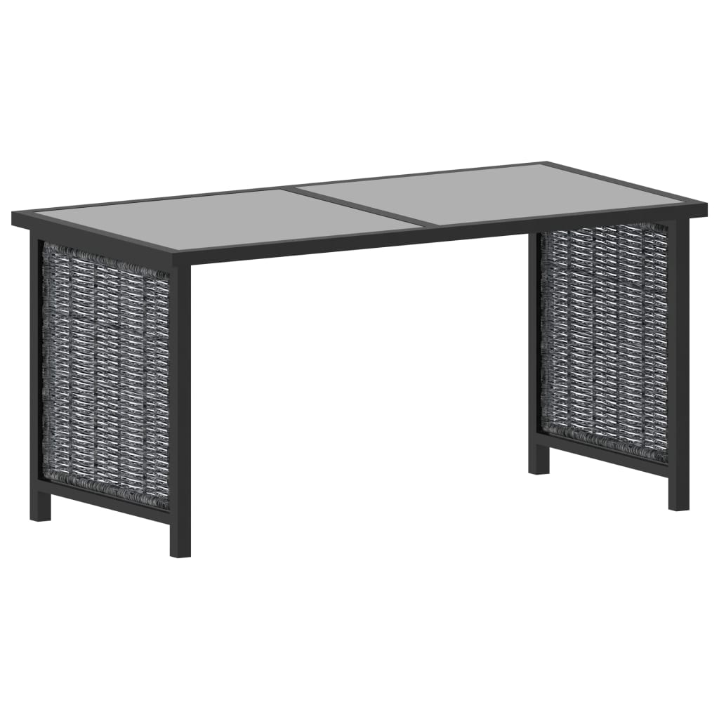 Set mobilier de grădină cu perne, 8 piese, antracit, poliratan GartenMobel Dekor