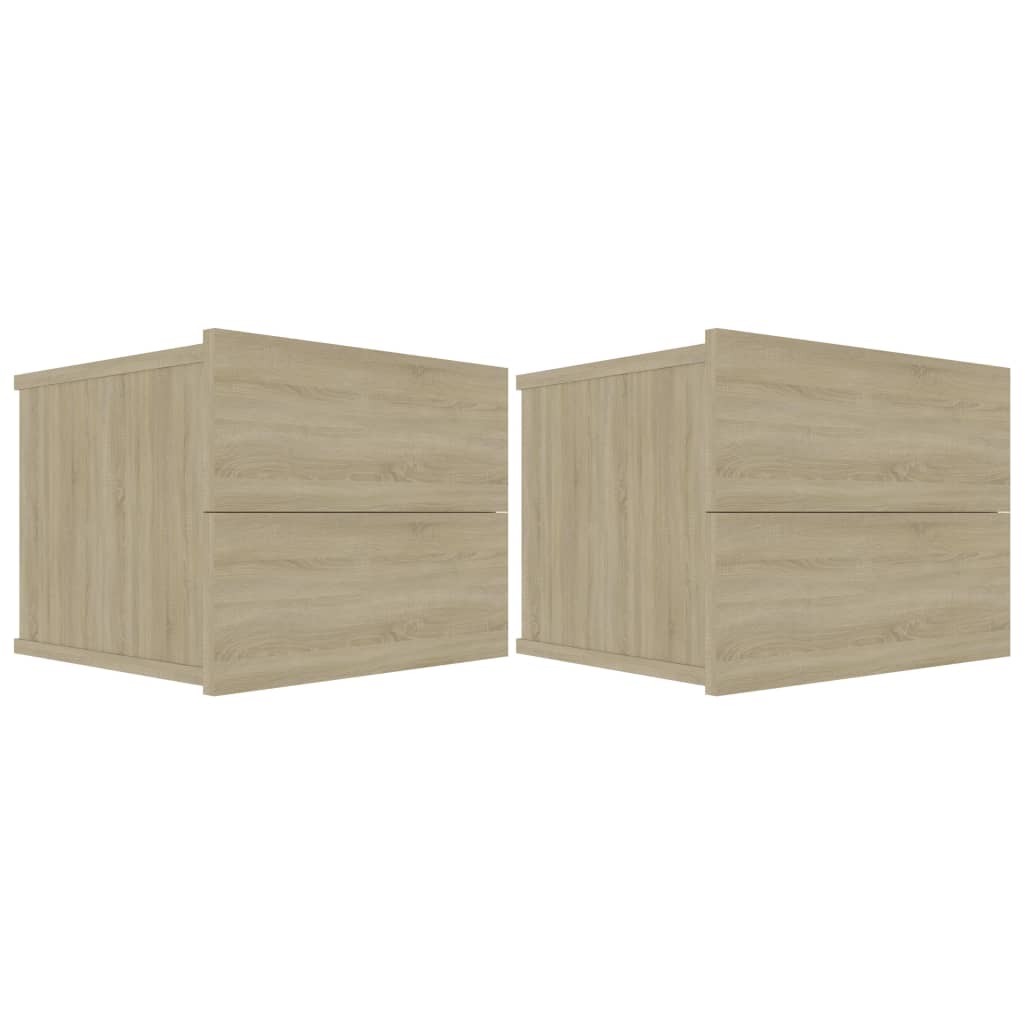 Noptiere, 2 buc., stejar Sonoma, 40 x 30 x 30 cm, PAL GartenMobel Dekor