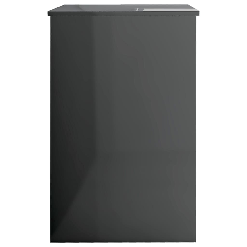 Birou, gri extralucios, 100 x 50 x 76 cm, PAL GartenMobel Dekor