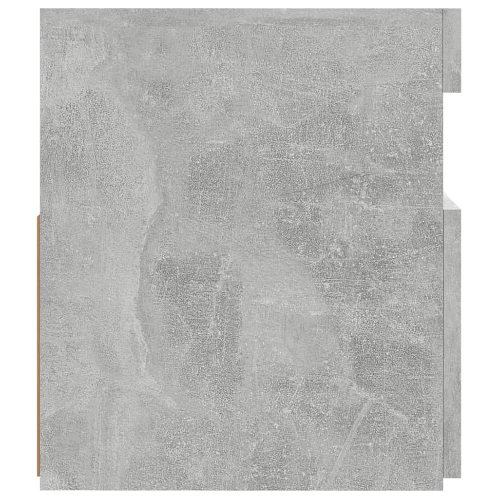 Comodă TV cu lumini LED, gri beton, 120x35x40 cm GartenMobel Dekor