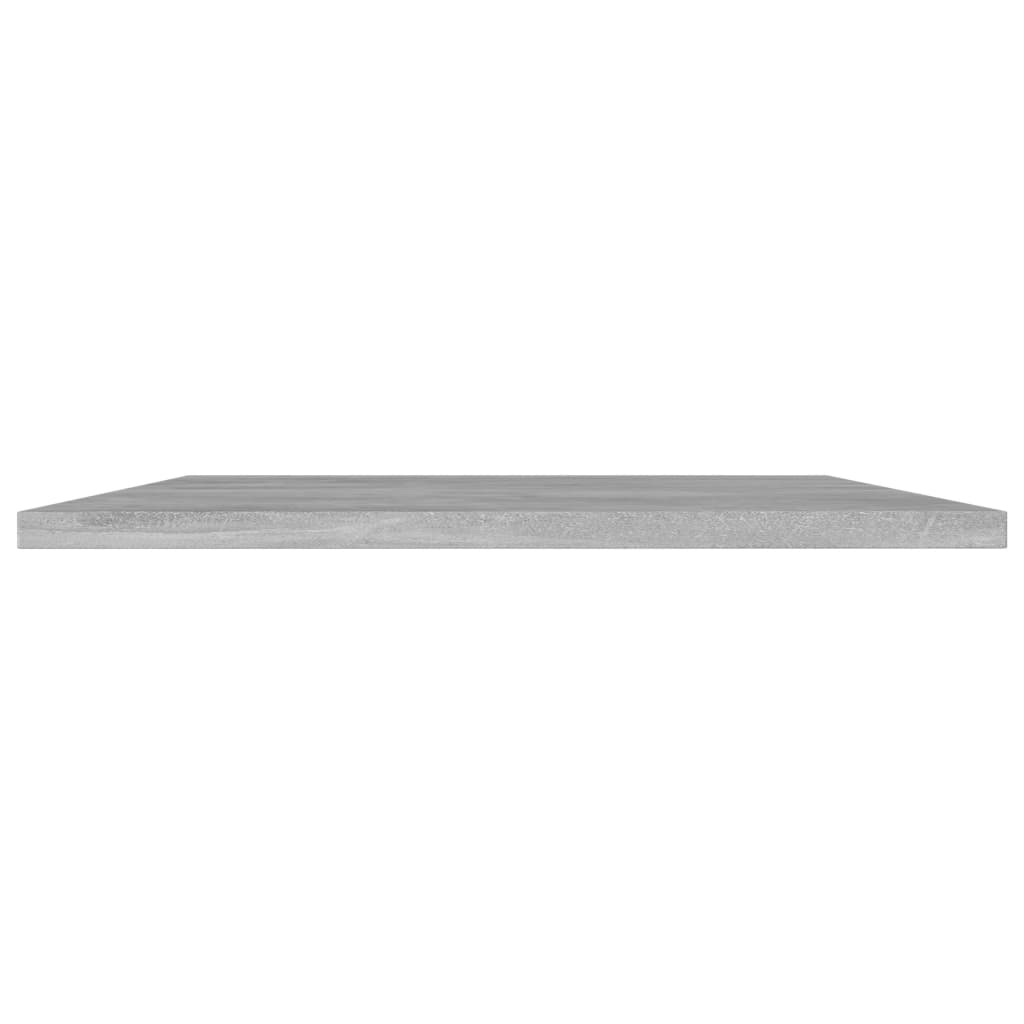 Plăci bibliotecă, gri beton, 4 buc, 80 x 40 x 1,5 cm, PAL GartenMobel Dekor