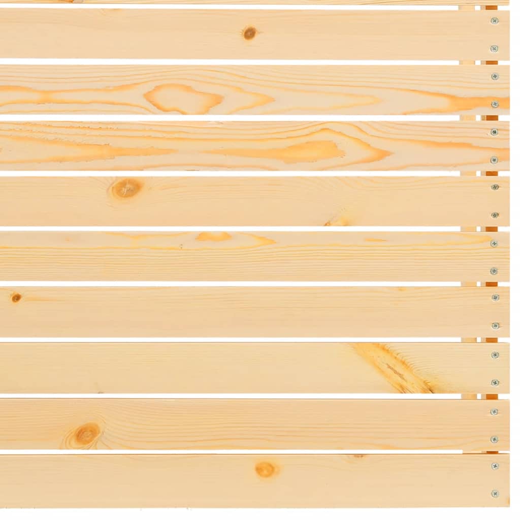 Canapea de mijloc de grădină cu perne gri, lemn masiv de pin GartenMobel Dekor