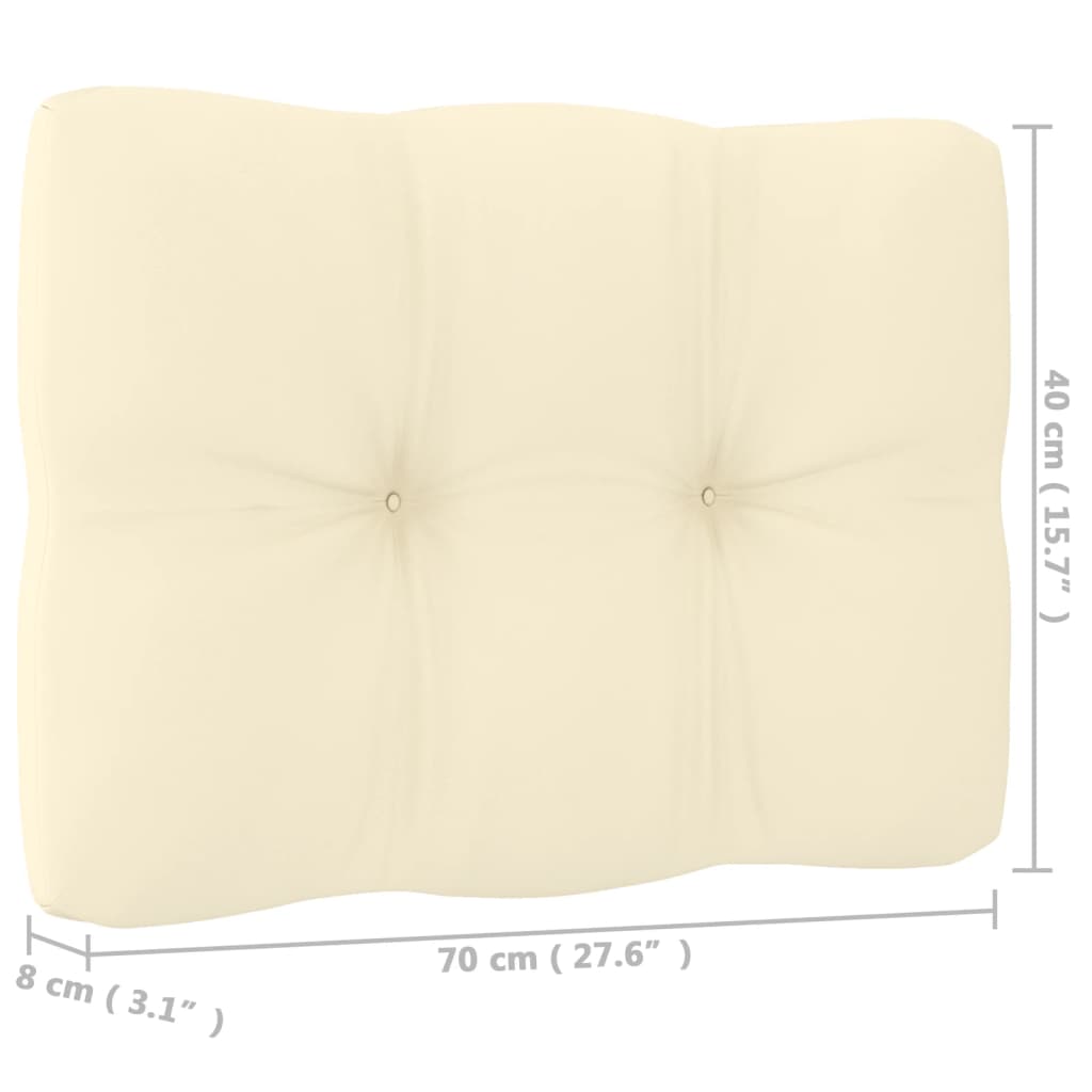 Set mobilier grădină&perne 2 piese, maro miere lemn masiv pin GartenMobel Dekor