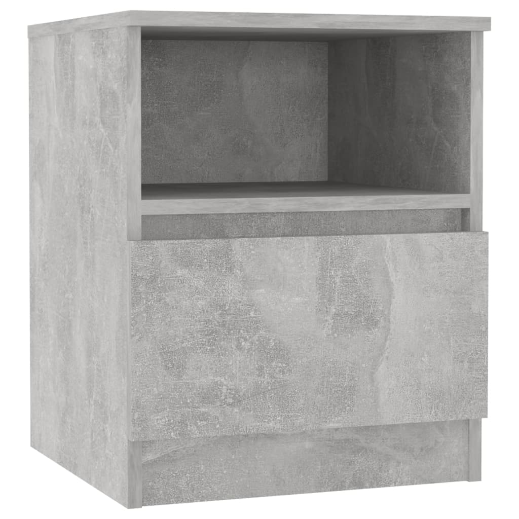 Noptiere, 2 buc., gri beton, 40x40x50 cm, PAL GartenMobel Dekor
