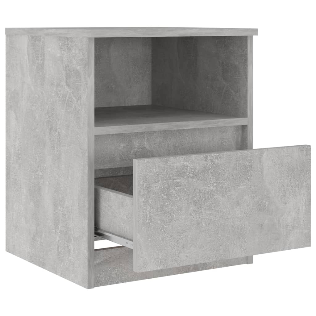 Noptiere, 2 buc., gri beton, 40x40x50 cm, PAL GartenMobel Dekor