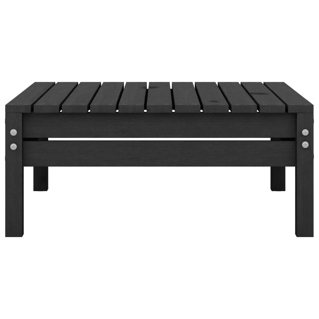 Set mobilier de grădină, 4 piese, negru, lemn masiv de pin GartenMobel Dekor