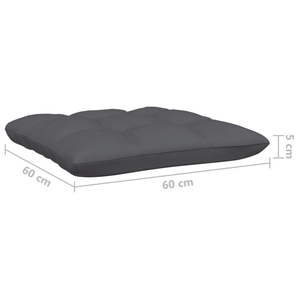 Set mobilier de grădină cu perne, 3 piese, alb, lemn masiv pin GartenMobel Dekor