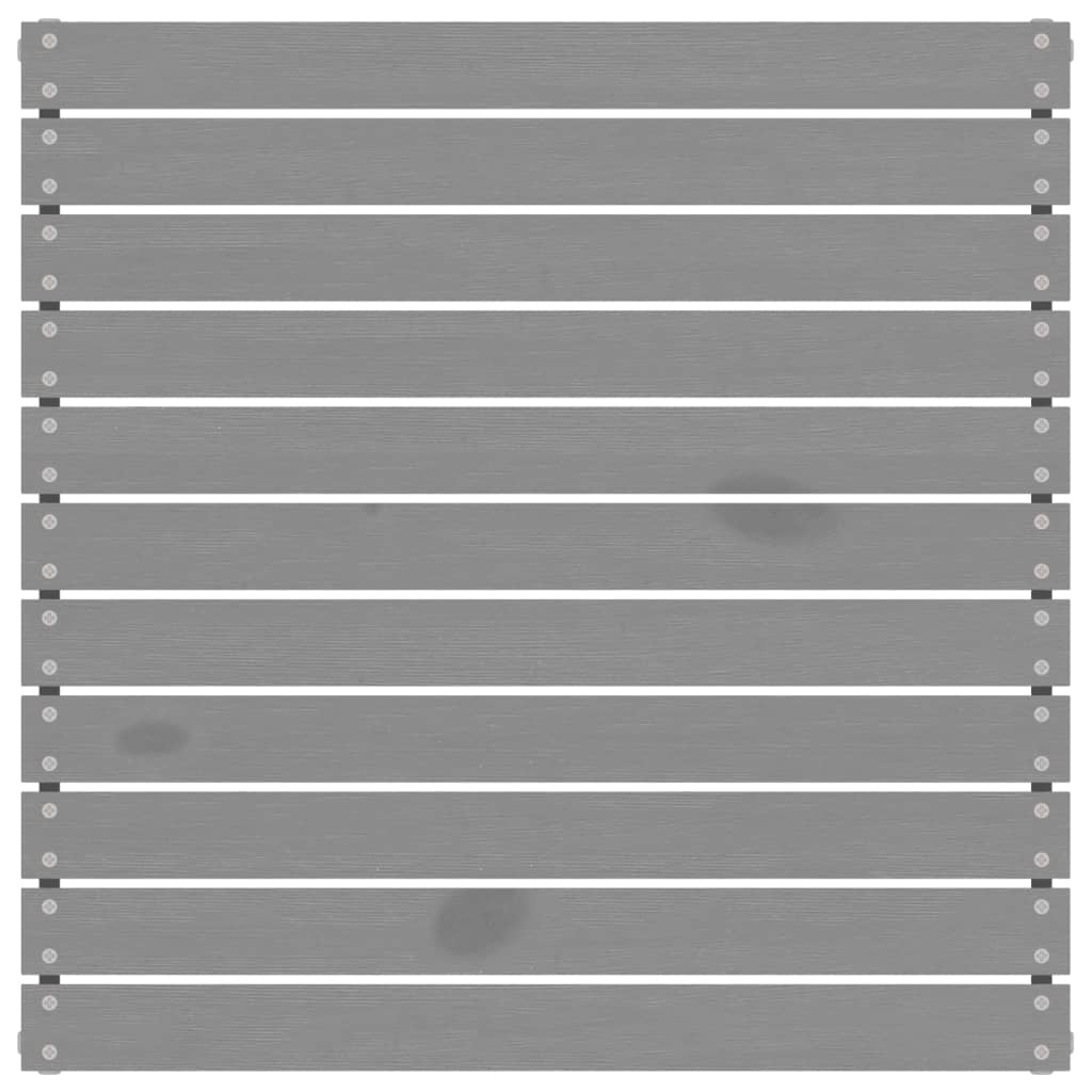 Set mobilier de grădină cu perne, 3 piese, gri, lemn masiv pin GartenMobel Dekor