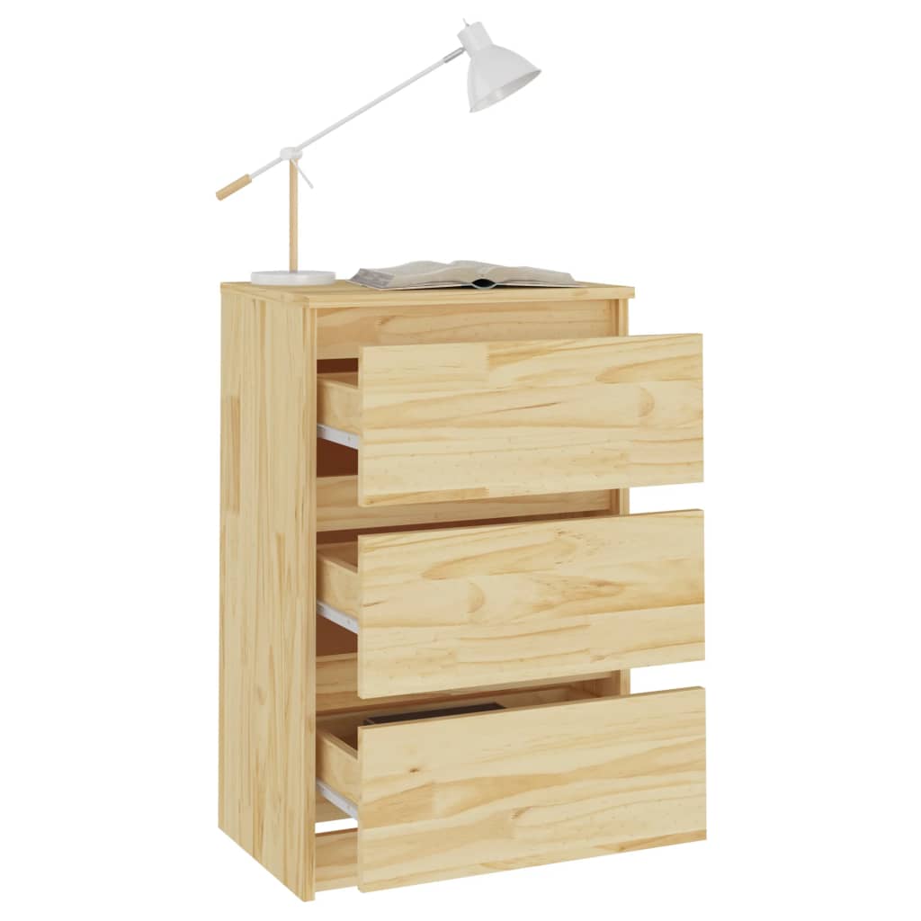 Noptiere, 2 buc., 40x29,5x64 cm, lemn masiv de pin GartenMobel Dekor