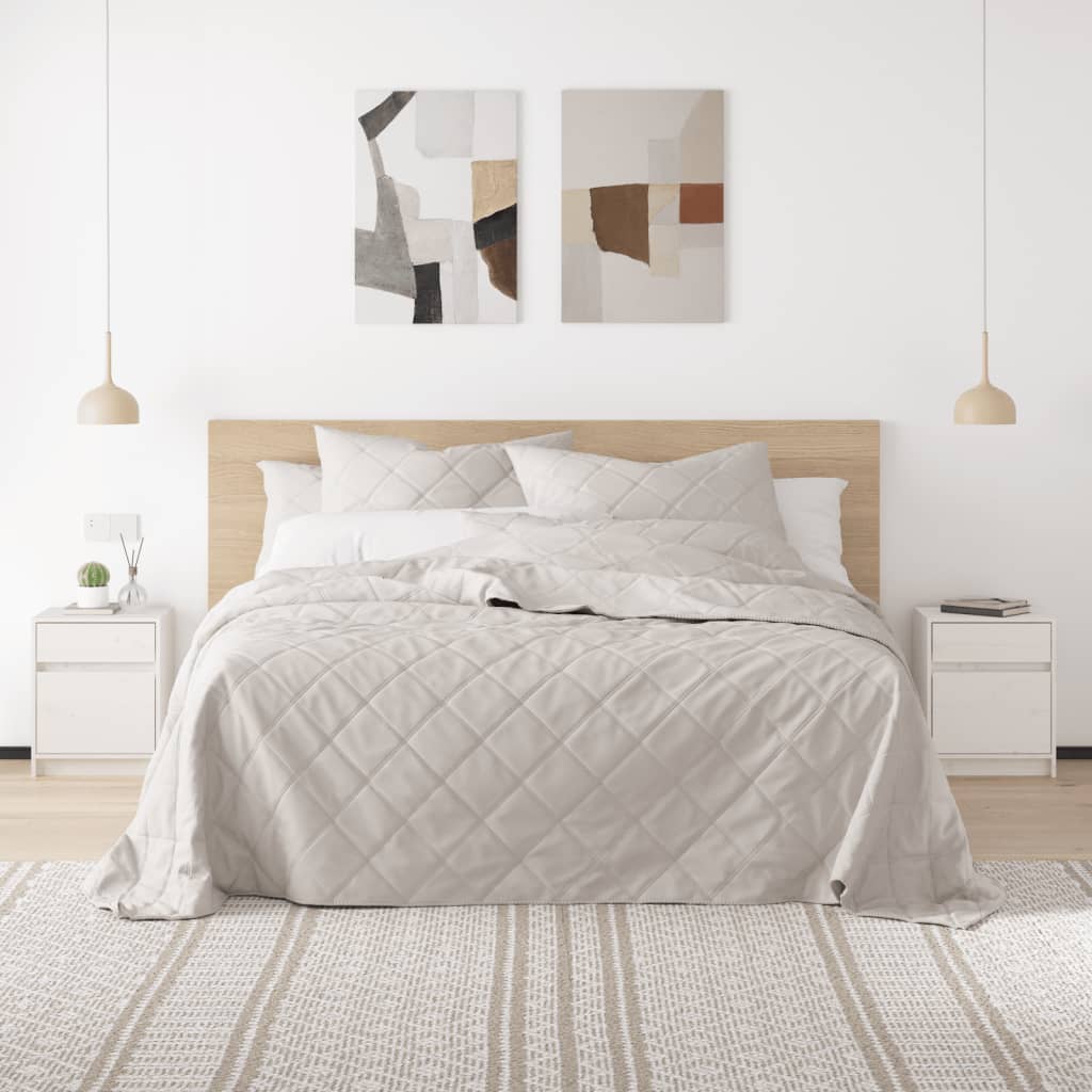 Noptiere, 2 buc., alb, 40x31x50 cm, lemn masiv de pin GartenMobel Dekor