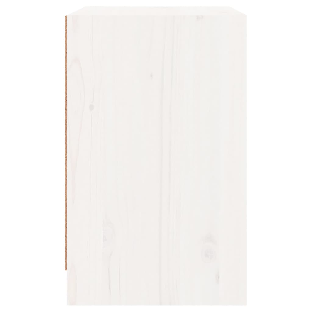 Noptiere, 2 buc., alb, 40x31x50 cm, lemn masiv de pin GartenMobel Dekor