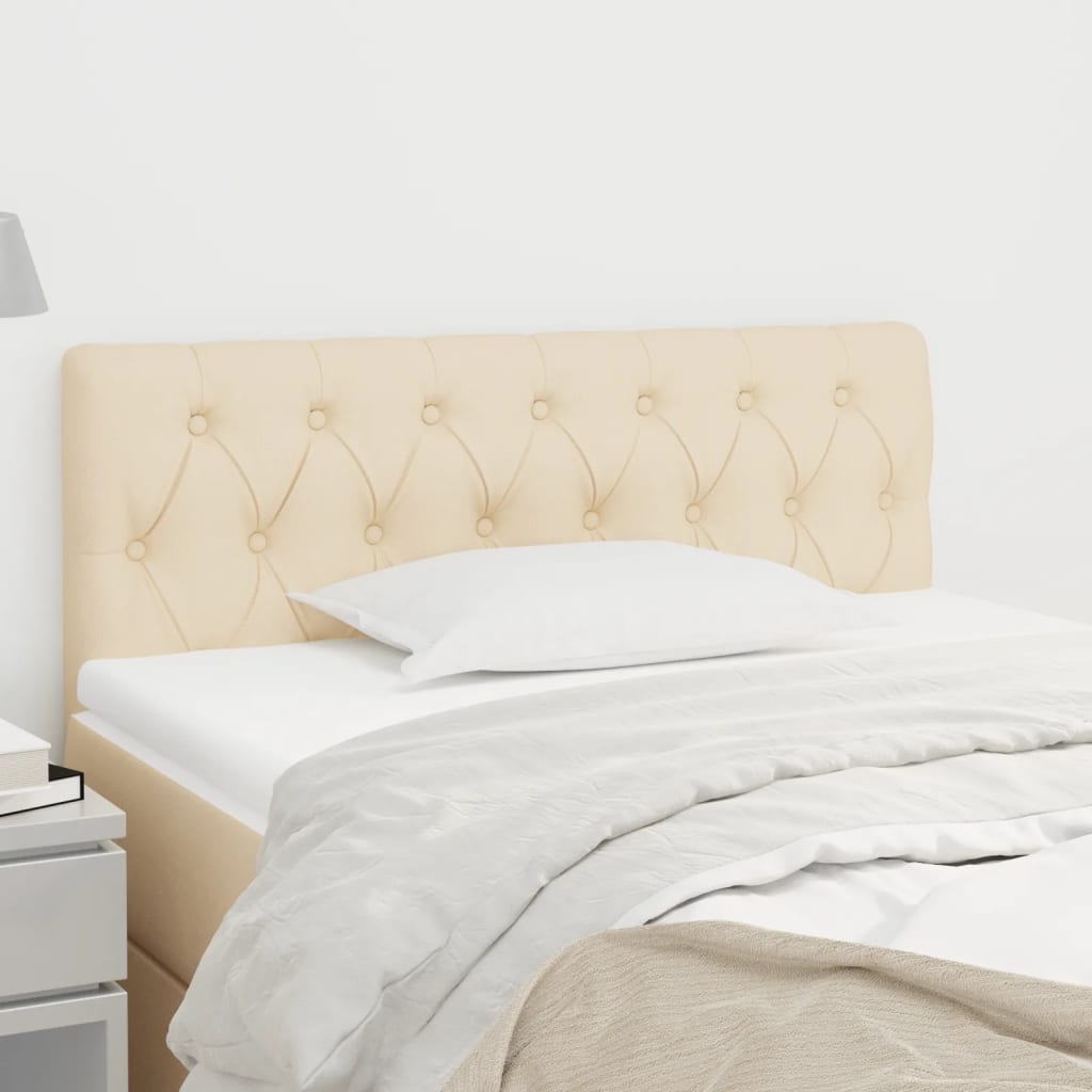 Tăblie de pat, crem, 100x7x78/88 cm, textil GartenMobel Dekor