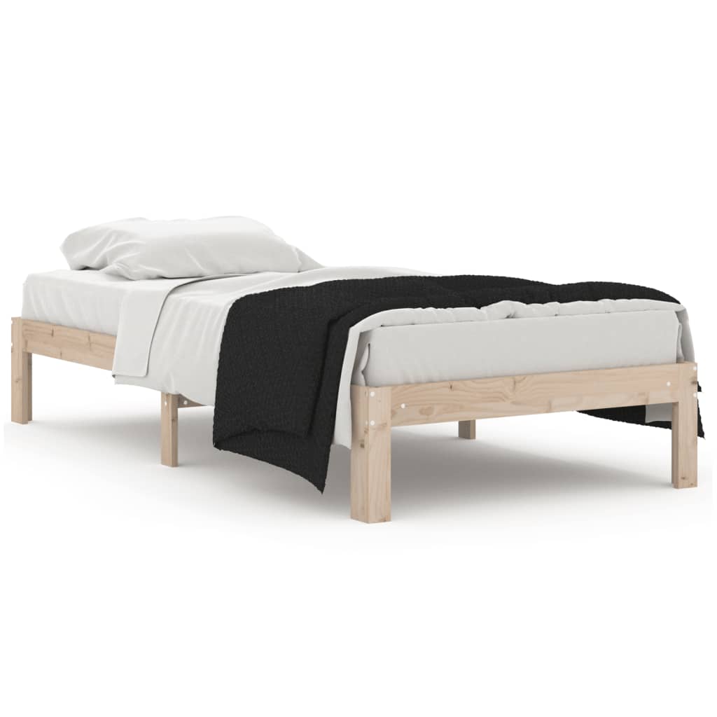 Cadru de pat single, 90x190 cm, lemn masiv GartenMobel Dekor