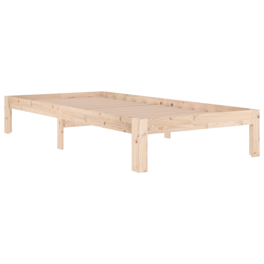 Cadru de pat single, 90x190 cm, lemn masiv GartenMobel Dekor