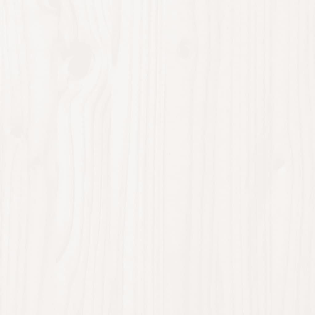 Cadru de pat mic dublu, alb, 120x190 cm, lemn masiv GartenMobel Dekor