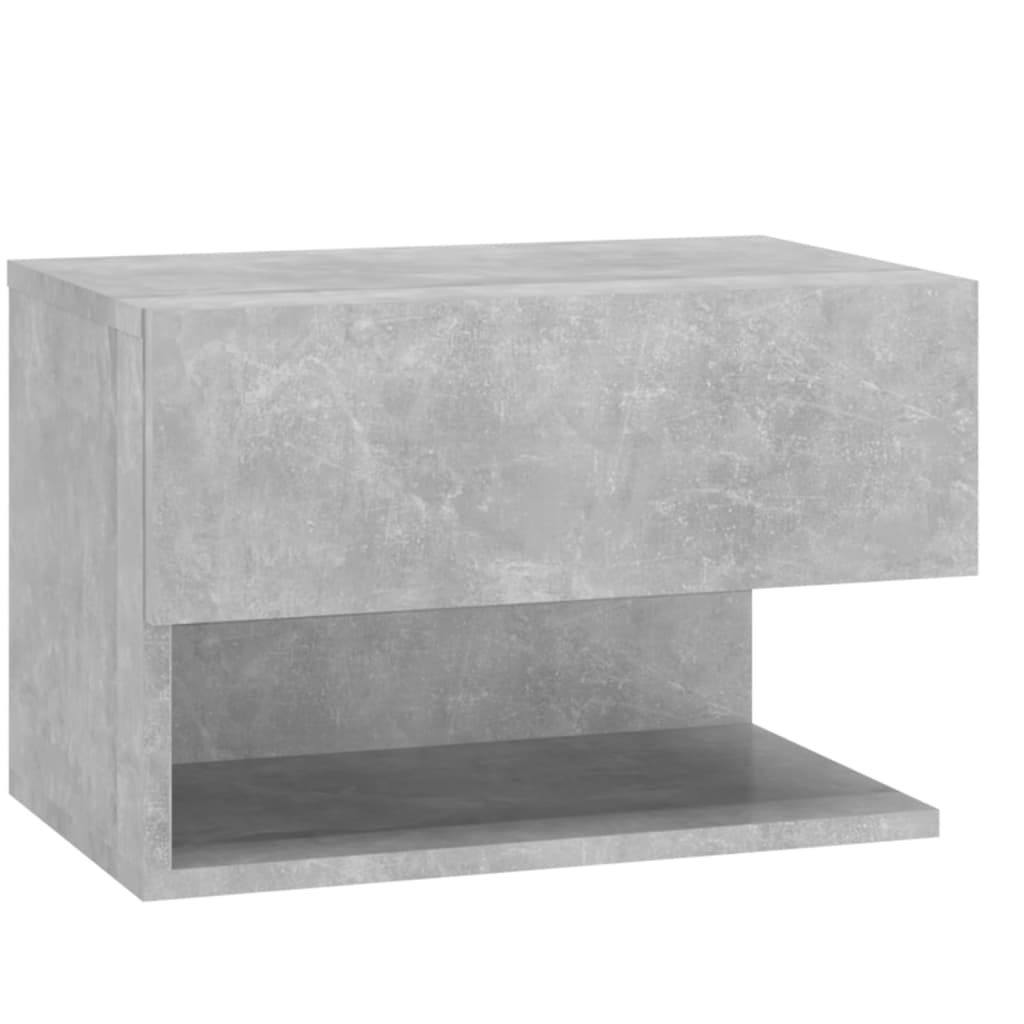 Noptieră de perete, gri beton GartenMobel Dekor