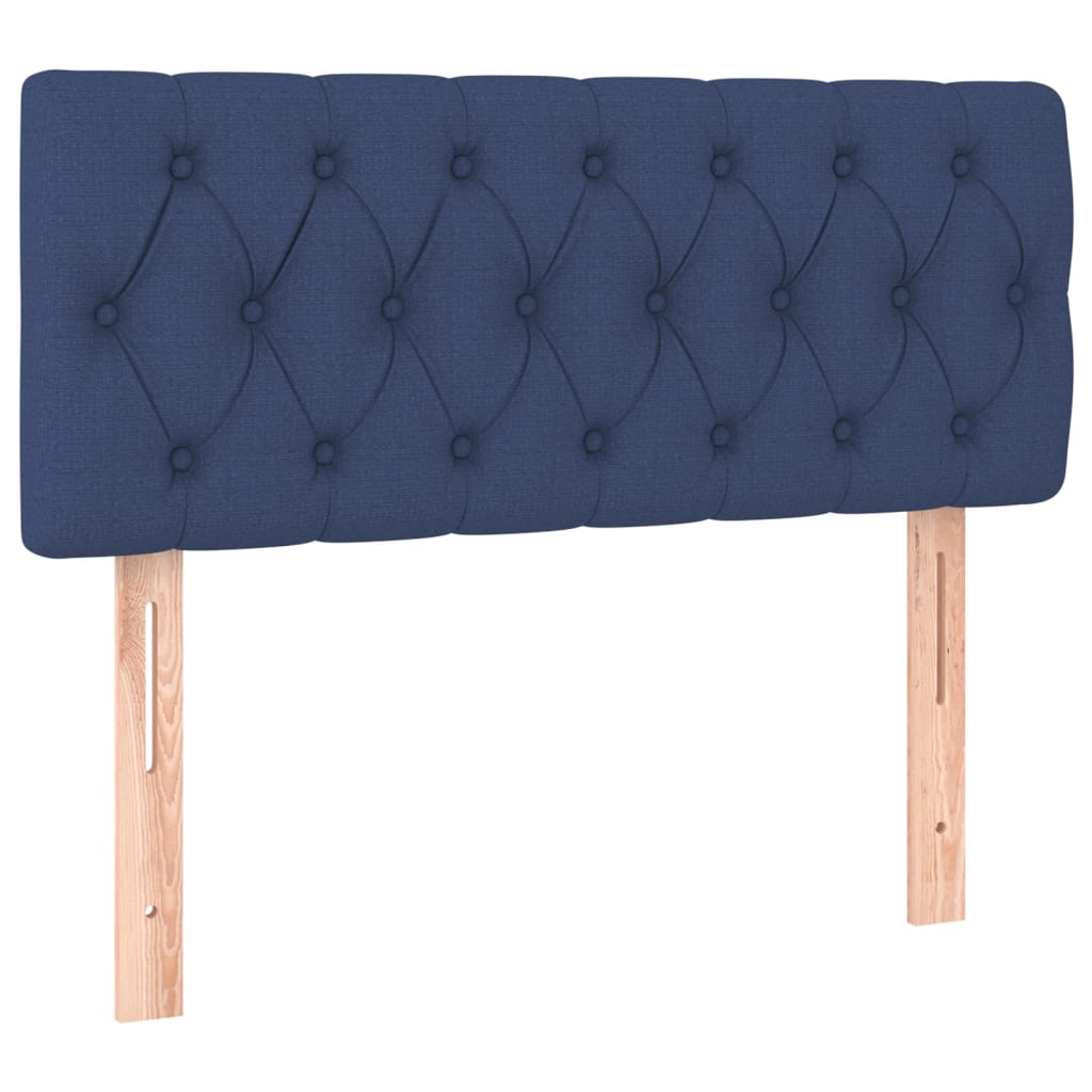 Tăblie de pat, albastru, 100x7x78/88 cm, textil GartenMobel Dekor
