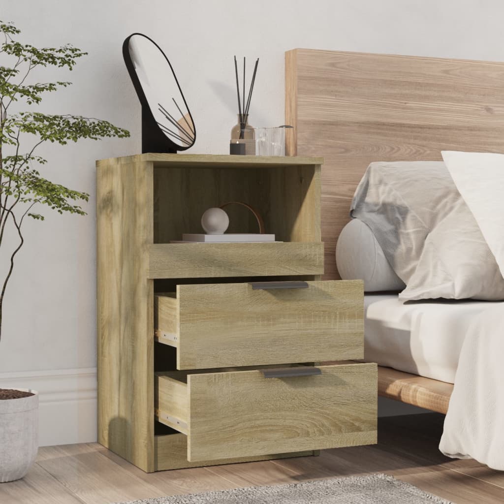 Noptiere, 2 buc., stejar sonoma, lemn prelucrat GartenMobel Dekor