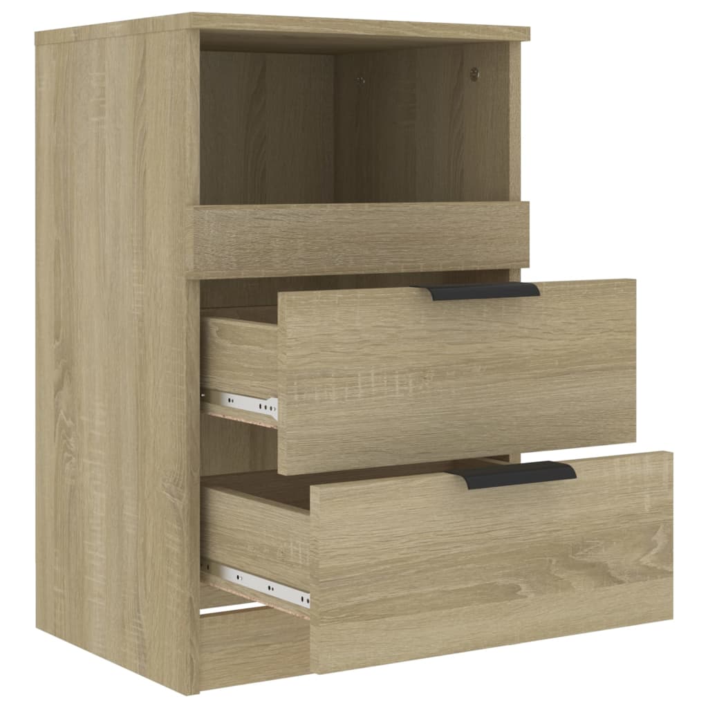 Noptiere, 2 buc., stejar sonoma, lemn prelucrat GartenMobel Dekor