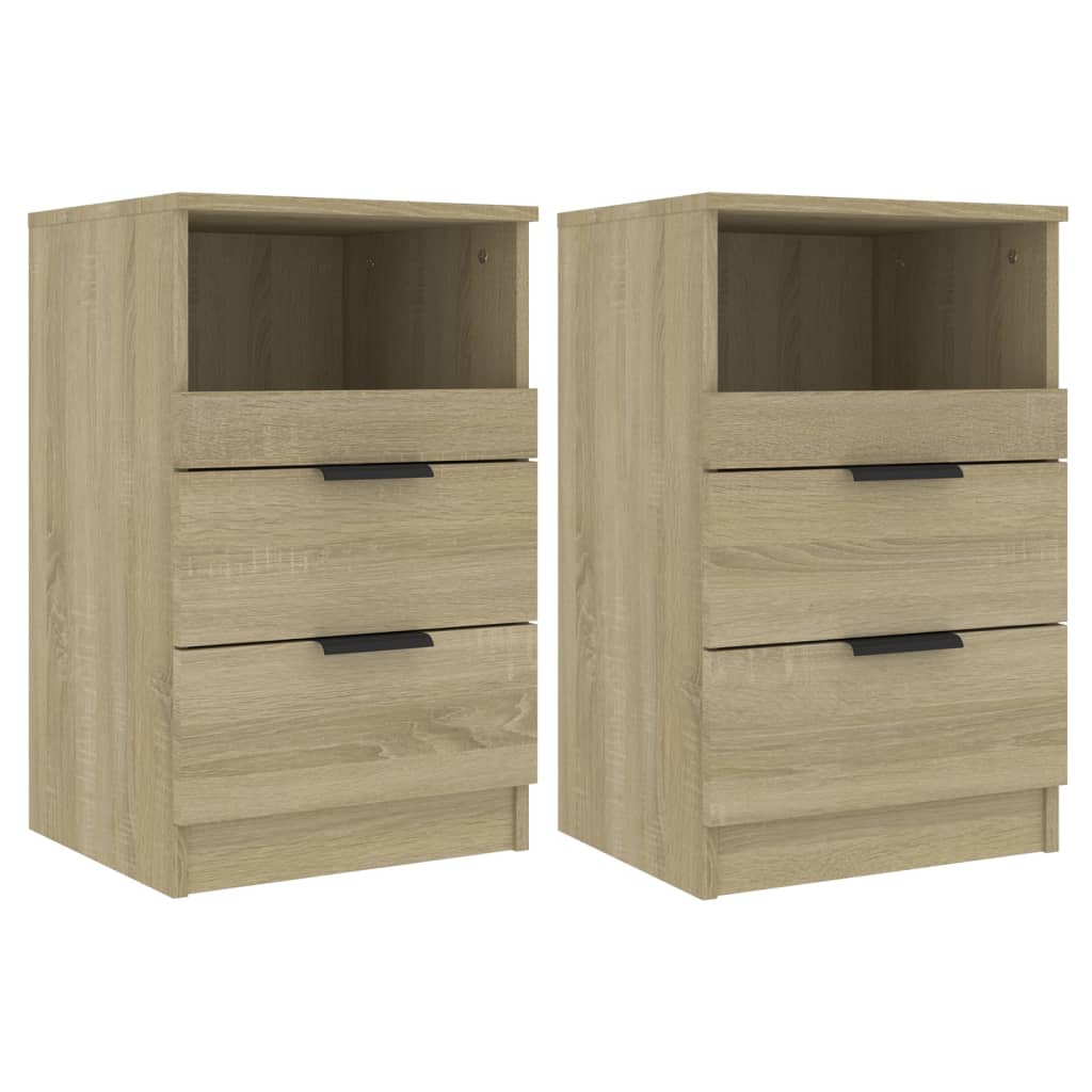 Noptiere, 2 buc., stejar sonoma, lemn prelucrat GartenMobel Dekor