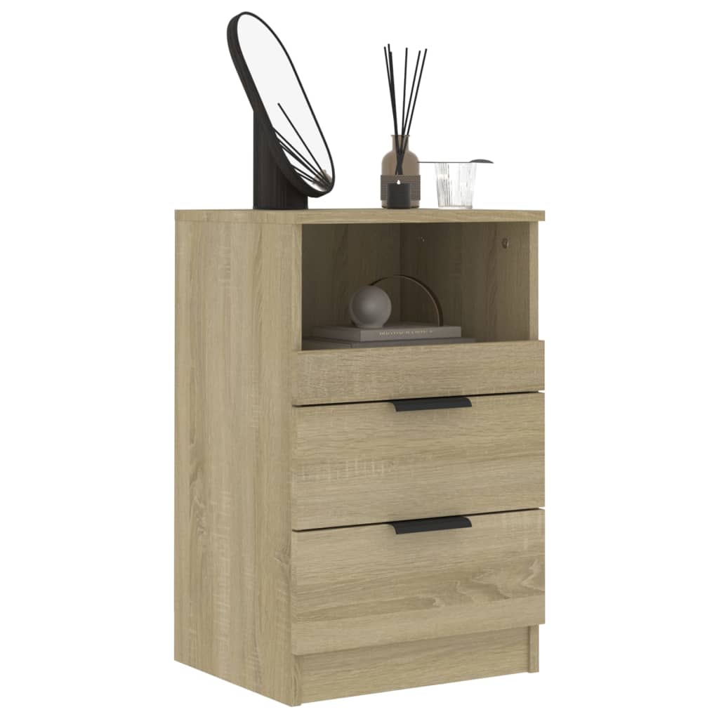 Noptiere, 2 buc., stejar sonoma, lemn prelucrat GartenMobel Dekor