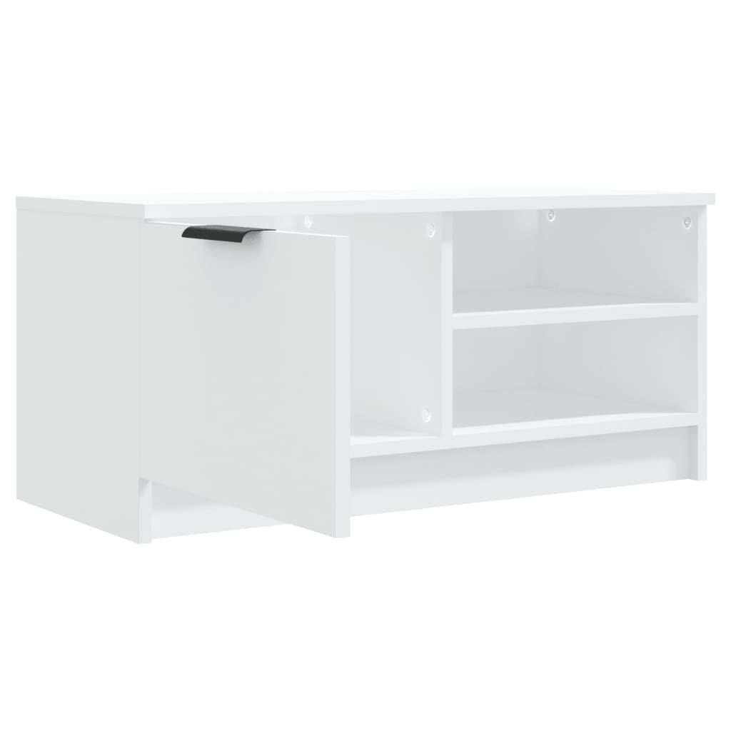 Comodă TV, 2 buc., alb, 80x35x36,5 cm, lemn prelucrat GartenMobel Dekor