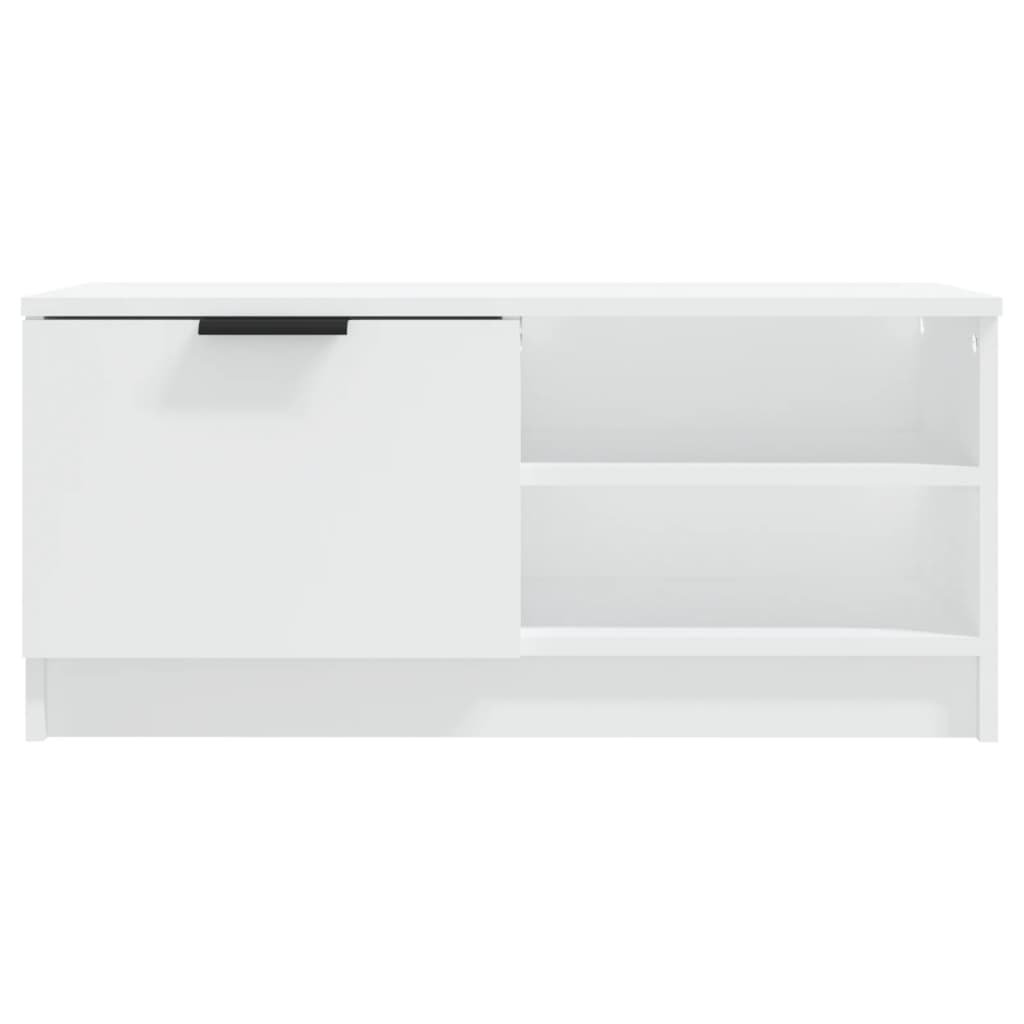 Comodă TV, 2 buc., alb, 80x35x36,5 cm, lemn prelucrat GartenMobel Dekor